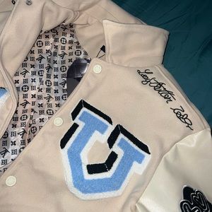 Louis Vuitton x Off white FW22 Patched Varsity Jacket (s)